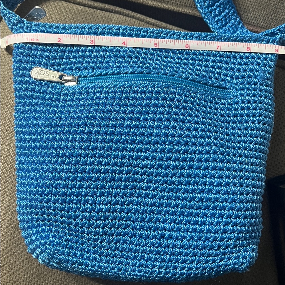 The Sak Blue Woven Bucket Bag